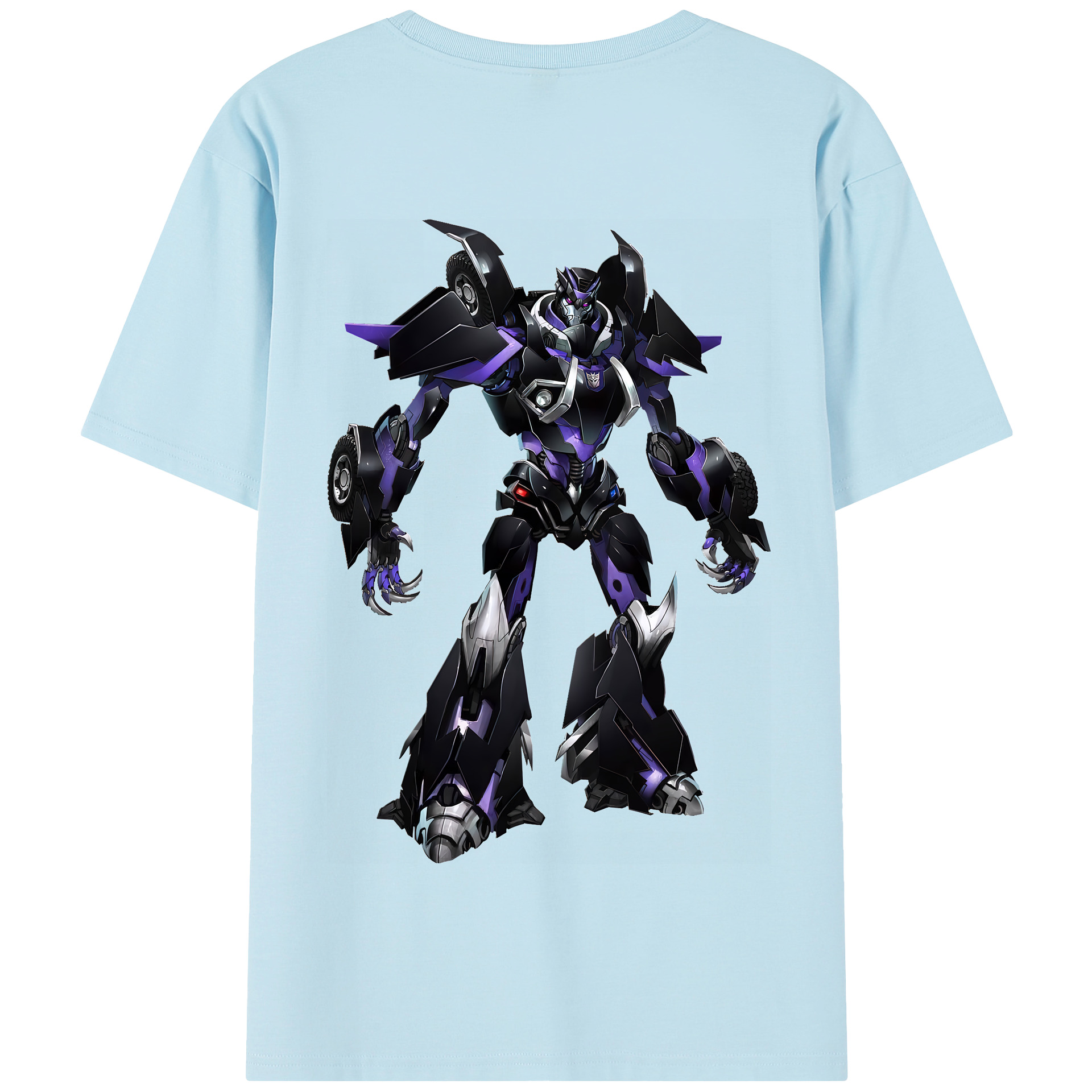 （画像用） Transformers トランスフォーマー 綿100％半袖Tシャツ（背面プリント）